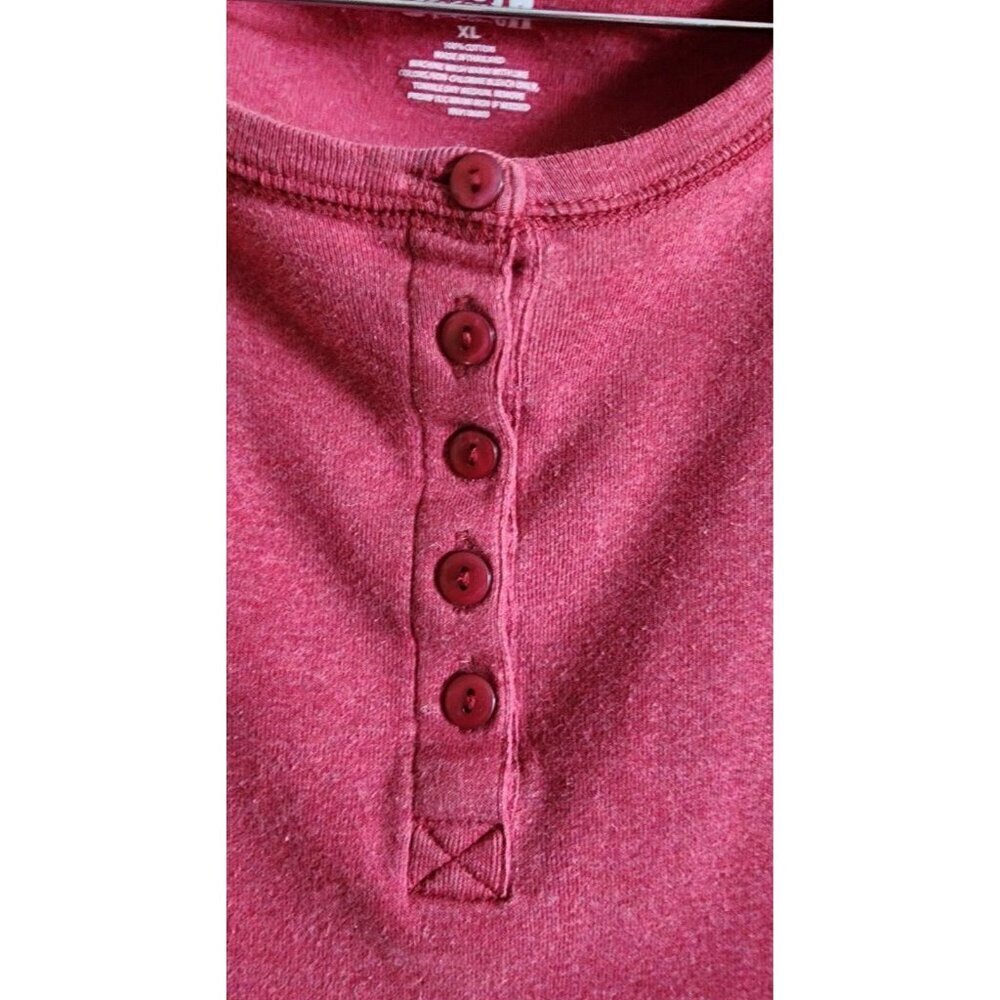 Duluth Trading Co. T-shirt Men’s Large Maroon XL Long Sleeve